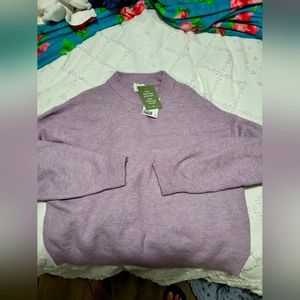 H&M Lavender sweater, mock neck